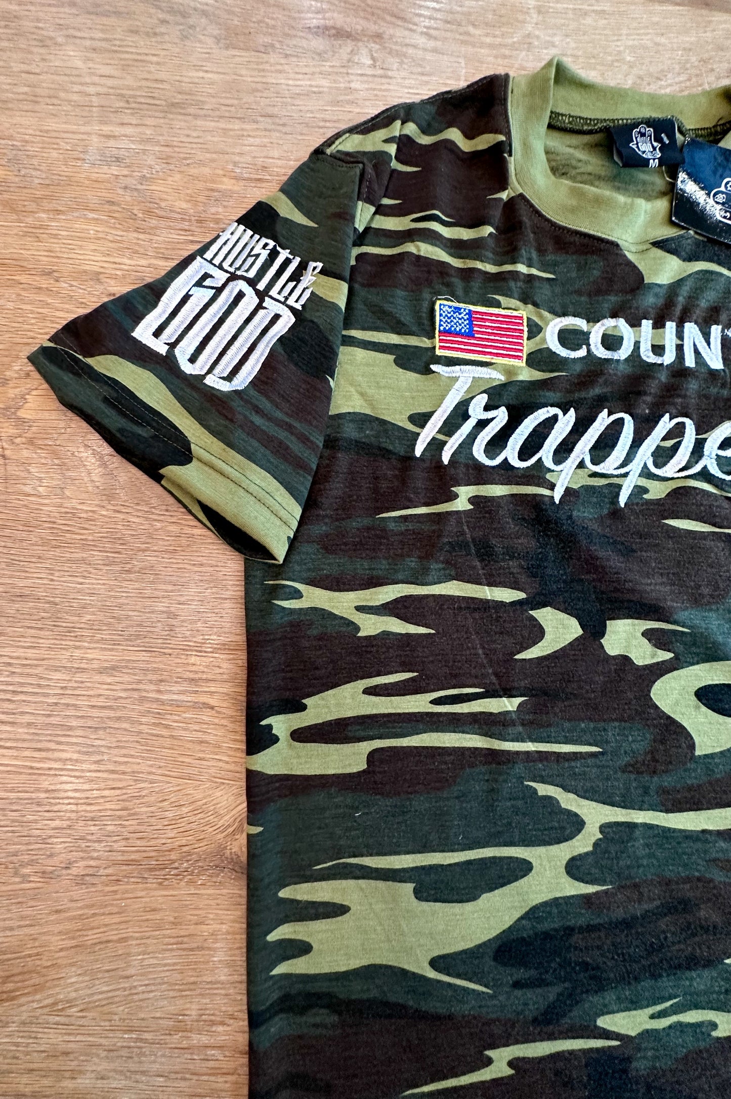 Country Trapper Camo T-Shirt (Fitted)Recommended One Size Larger Than You Usually Wear For More Casual Fit)
