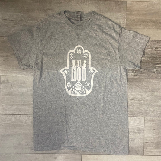 Hustle God Grey T-Shirt